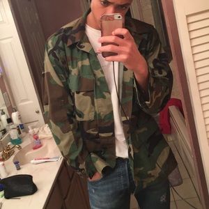 🔥 MILITARY SWAMP CAMO BUTTON UP!